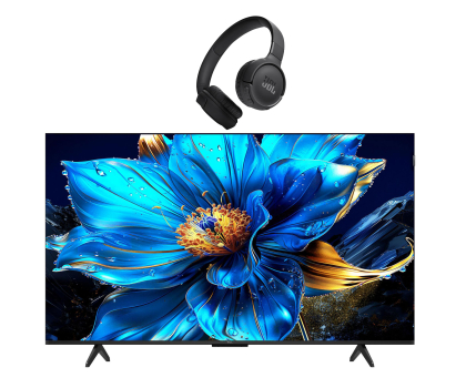 Telewizor TCL 50P7K 50" 4K  QLED Google TV  + Tune 520BT Czarny